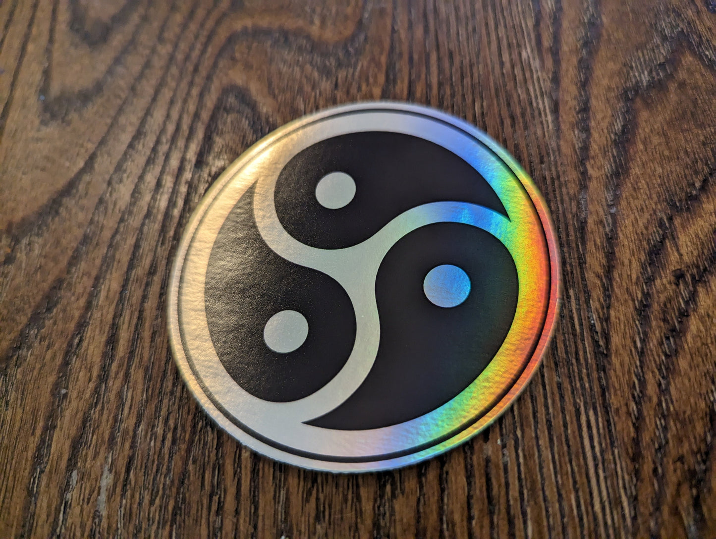 BDSM Symbol Holographic Sticker 3"