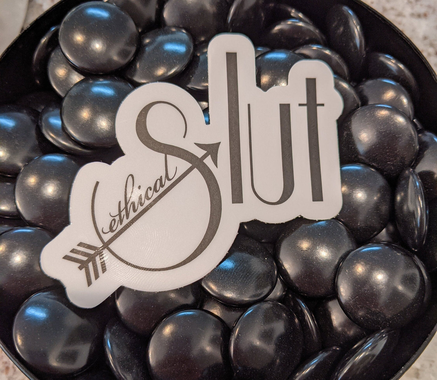 Ethical Slut Art Deco Decal Sticker 3"