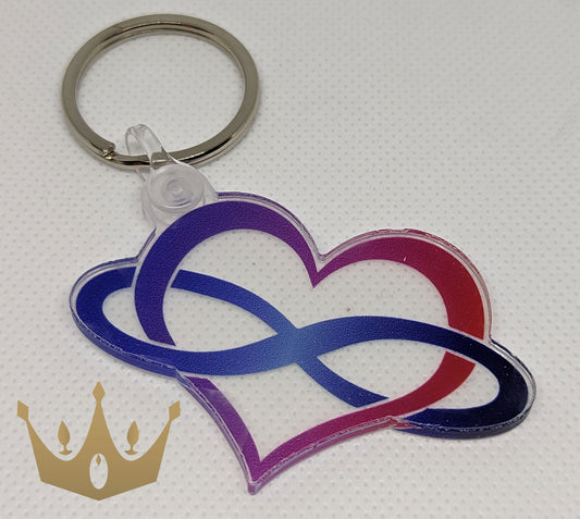 Polyam Polyamory Acrylic Key Chain