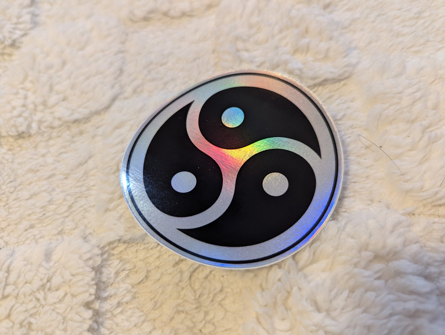 BDSM Symbol Holographic Sticker 3"