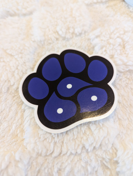 Leather Pride Pup Pawprint BDSM Symbol Sticker Decal