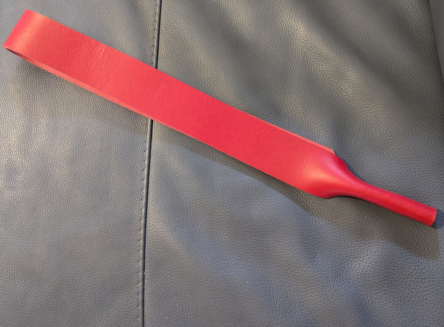 Red Handmade Spanking Leather Belt Discipline Strap