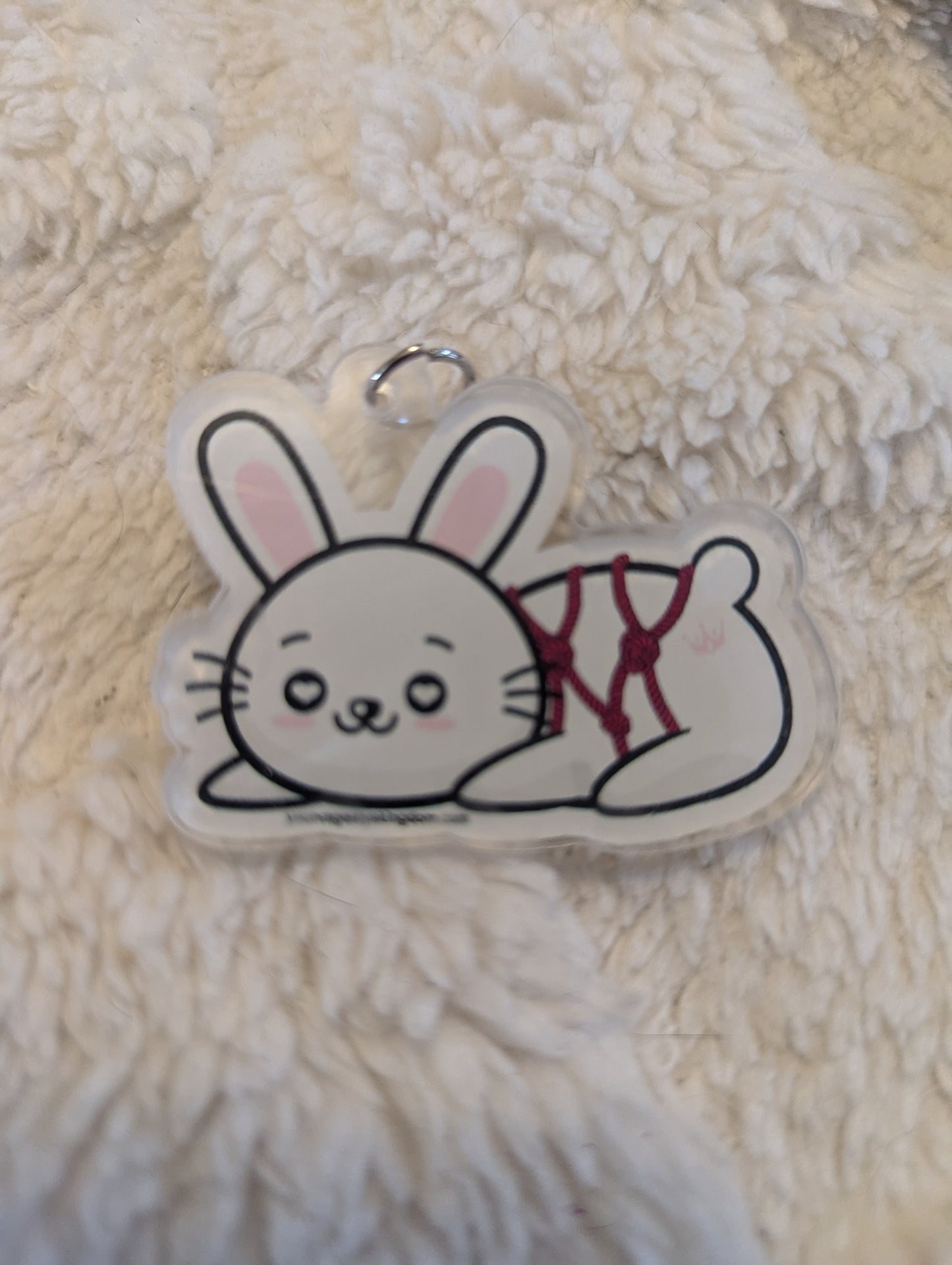 Sub Space Rope Bunny Shibari Charm 2" Acrylic