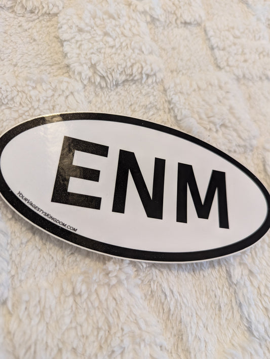 ENM Ethical Non-Monogamy Bumper Sticker 6x3