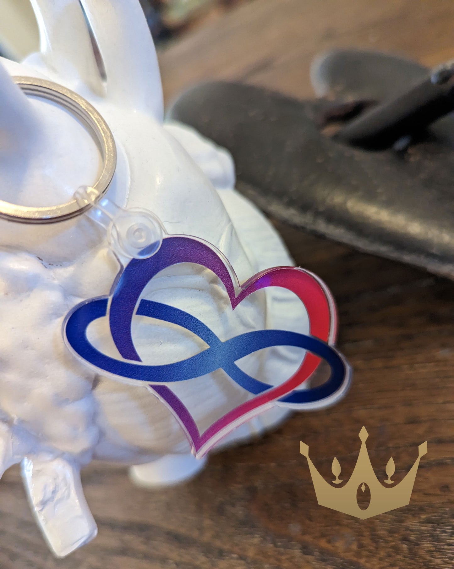 Polyam Polyamory Acrylic Key Chain