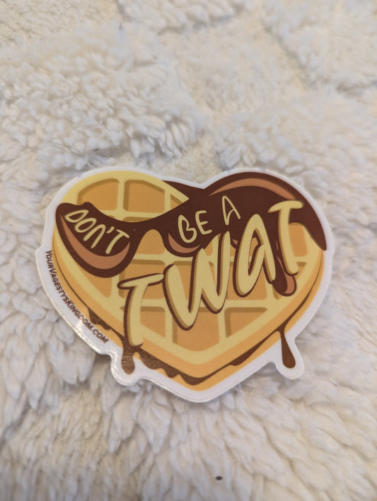 Twat Waffle Vinyl Sticker