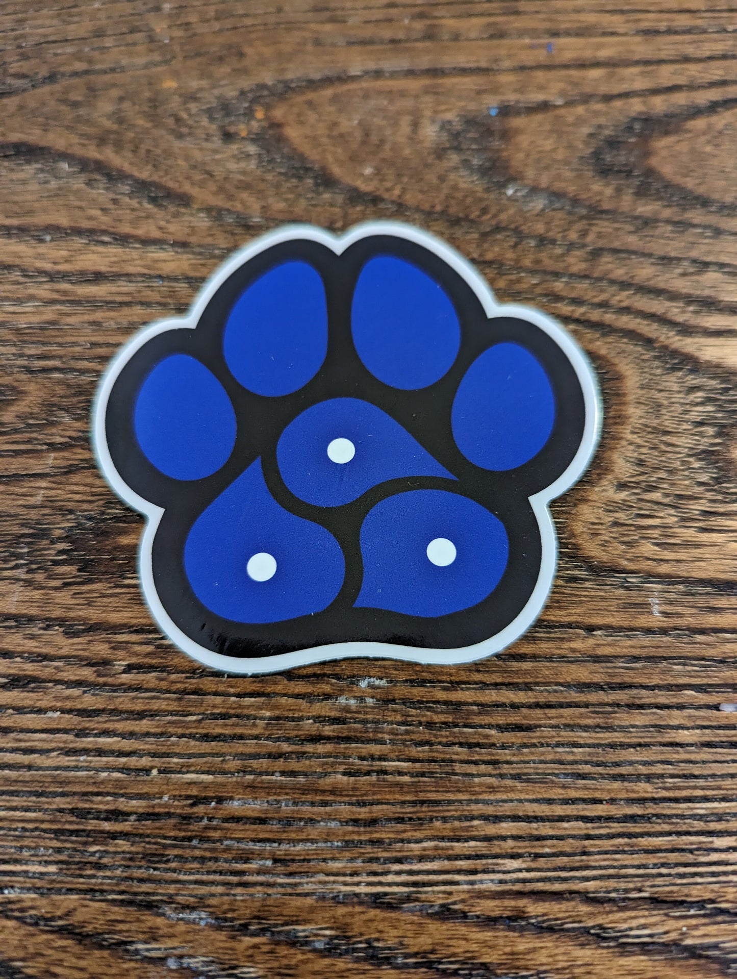 Leather Pride Pup Pawprint BDSM Symbol Sticker Decal